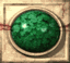 Botón cuadrado verde centellea